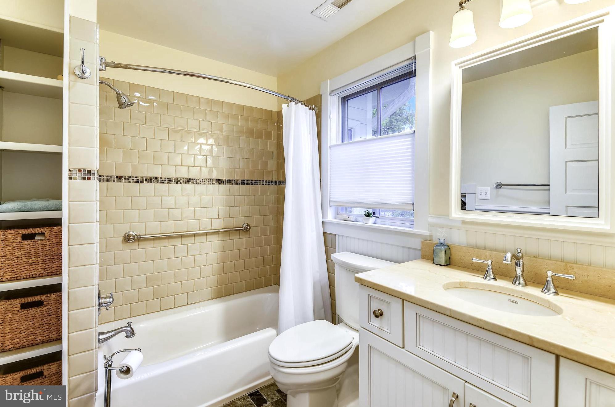 1212 Hayes Road Shady Side, MD 20764 - Photo 28 of 45 Tiled Hall Full Bath with Heated Floors & Storage