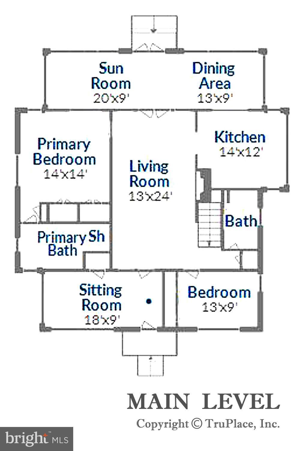 1212 Hayes Road Shady Side, MD 20764 - Photo 44 of 45 Main Level Floor Plan