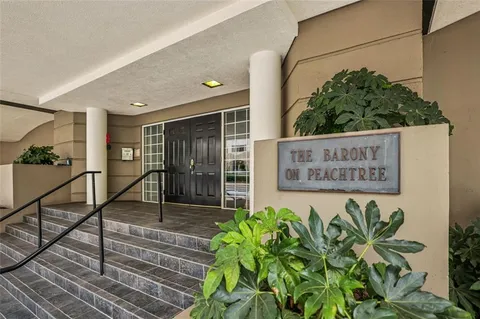a view of a entryway door front of house