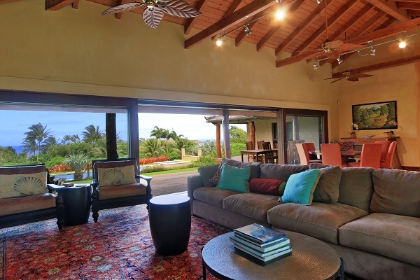 560 North Holokai Road Haiku, HI 96708 - Photo 6 of 30 a living room with furniture and a large window