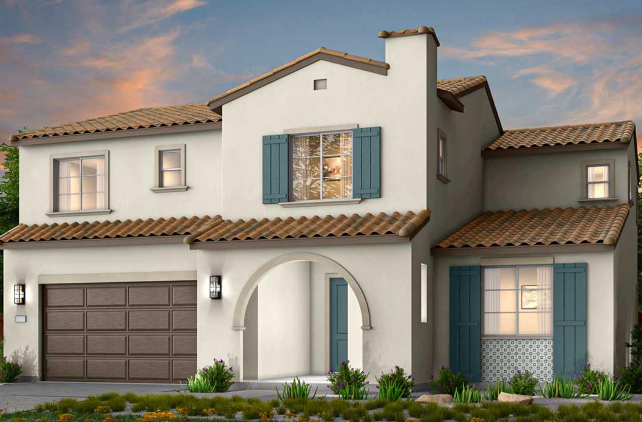 a front view of a house