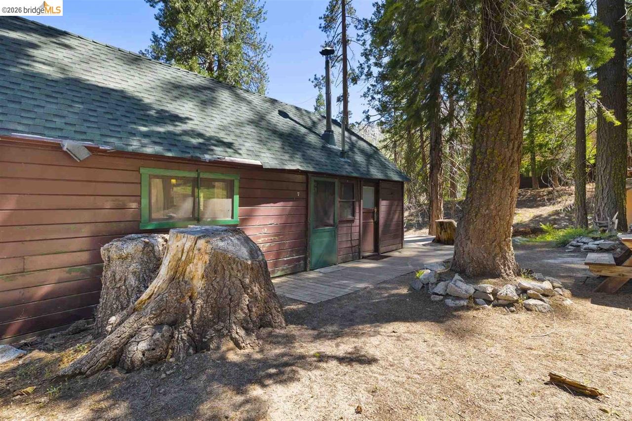 7 Riverside Tract Kyburz, CA 95720 - Photo 20 of 25 a view of a backyard