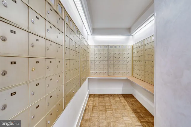 a view of a walk in closet