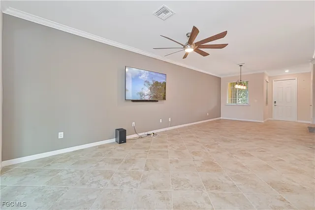 a view of an empty room