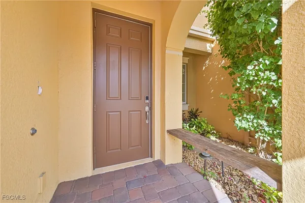 view of backyard with potted plant