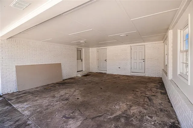 a view of an empty room