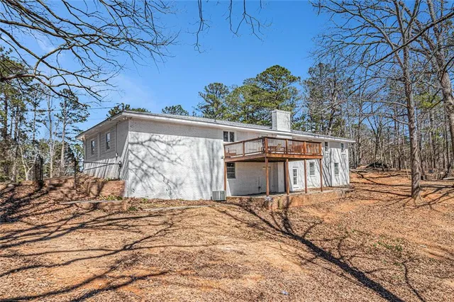 a backyard of a house
