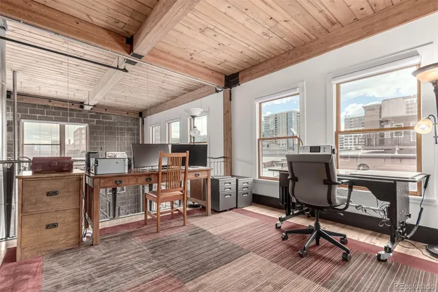 a view of a chairs in a patio