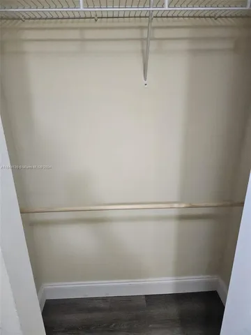a close view of closet
