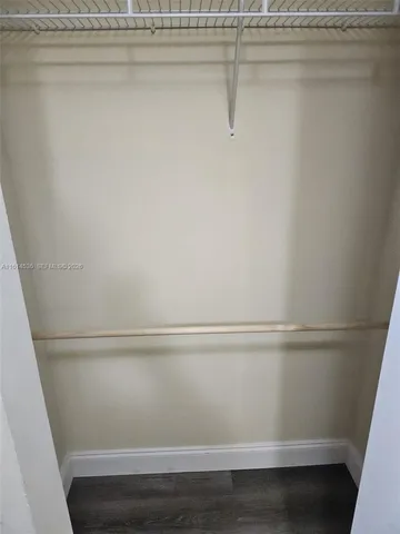 a close view of closet