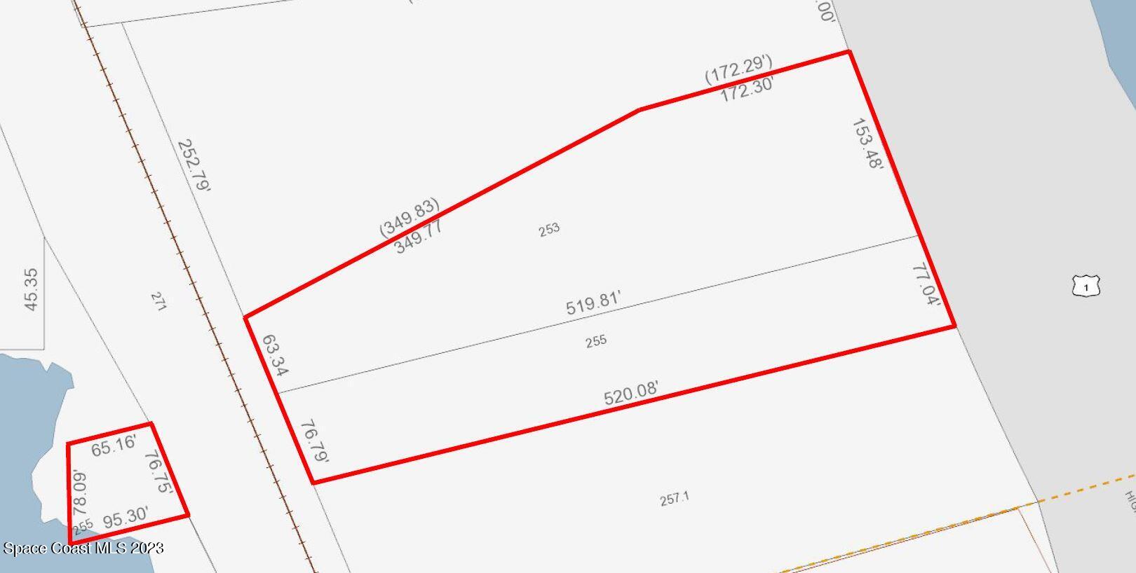 1080 S Highway Malabar, FL 32950 - Photo 2 of 5 a close up of a wall with a hallway