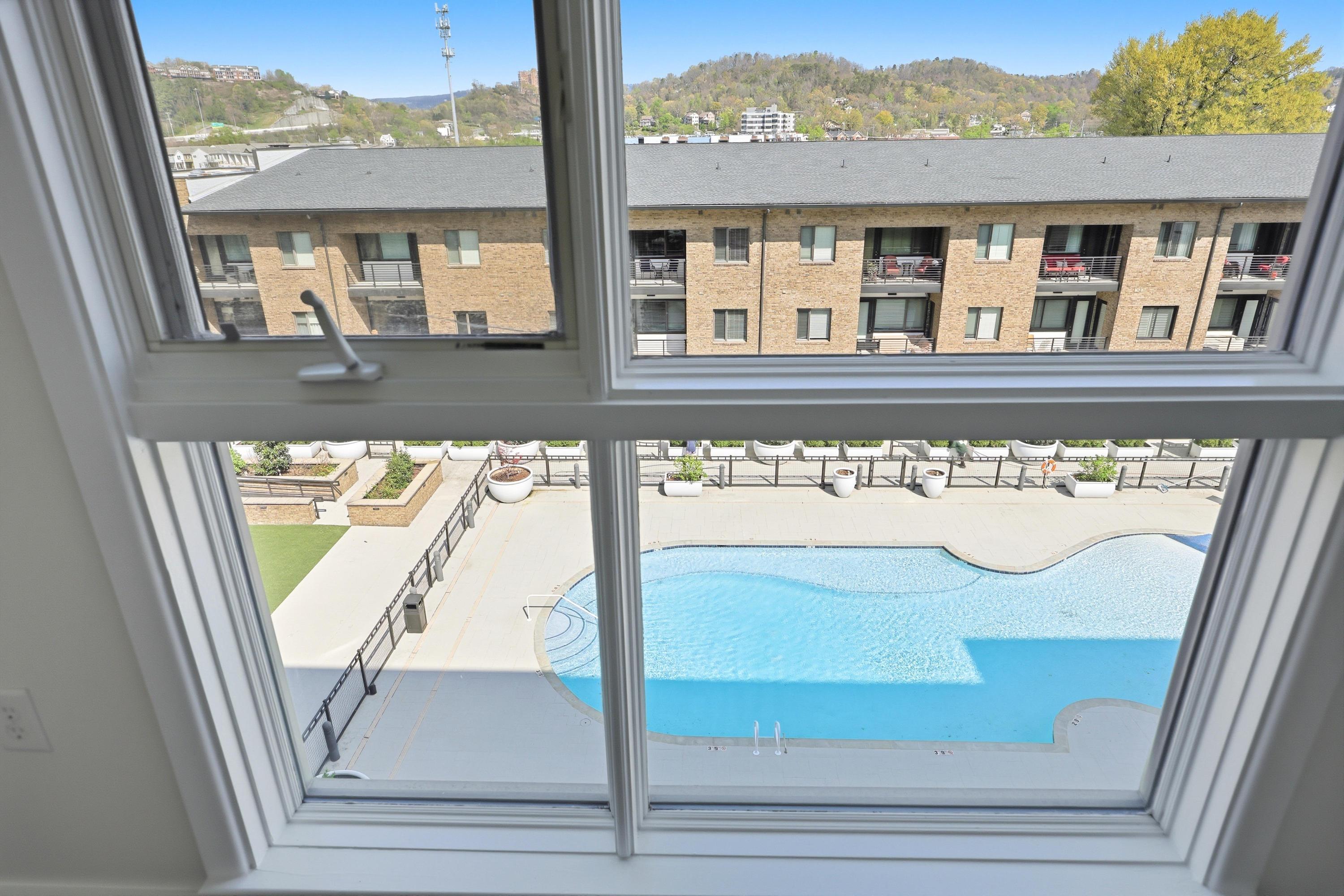 200 Manufacturers Road, Unit 619 Chattanooga, TN 37405 - Photo 12 of 53 Pool View from Bedroom