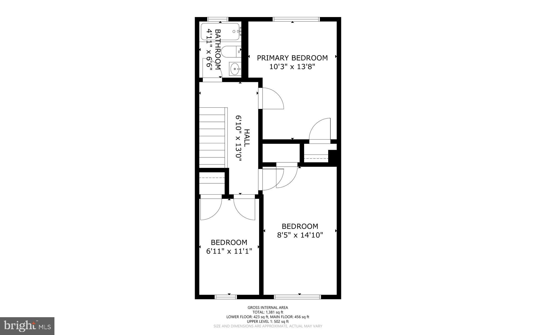1057 Elm Road Halethorpe, MD 21227 - Photo 44 of 45 Floor plan - 2nd floor