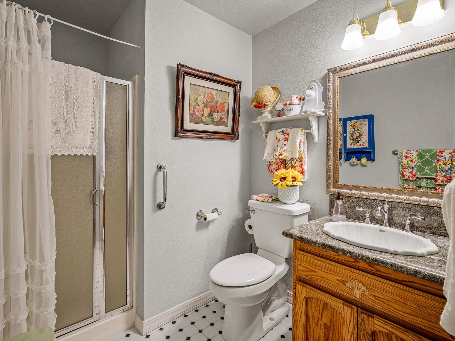 4711 Meadowview Acres Road Cool, CA 95614 - Photo 21 of 68 Downstairs Guest Bathroom with shower