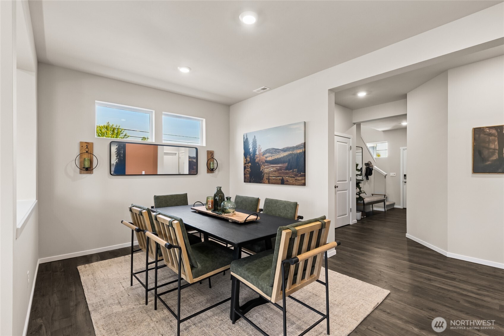 550 Hann Street, Unit 63 Buckley, WA 98321 - Photo 13 of 30 a dining room with furniture and wooden floor