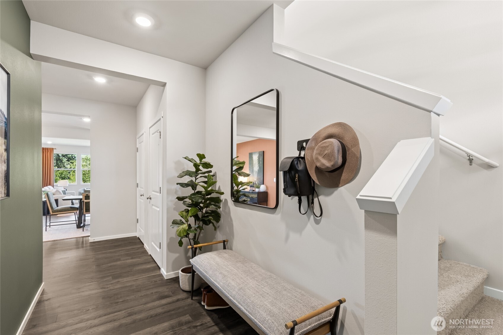 550 Hann Street, Unit 63 Buckley, WA 98321 - Photo 9 of 30 a living room with furniture and a wooden floor