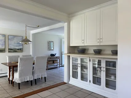a view of kitchen with breakfast area