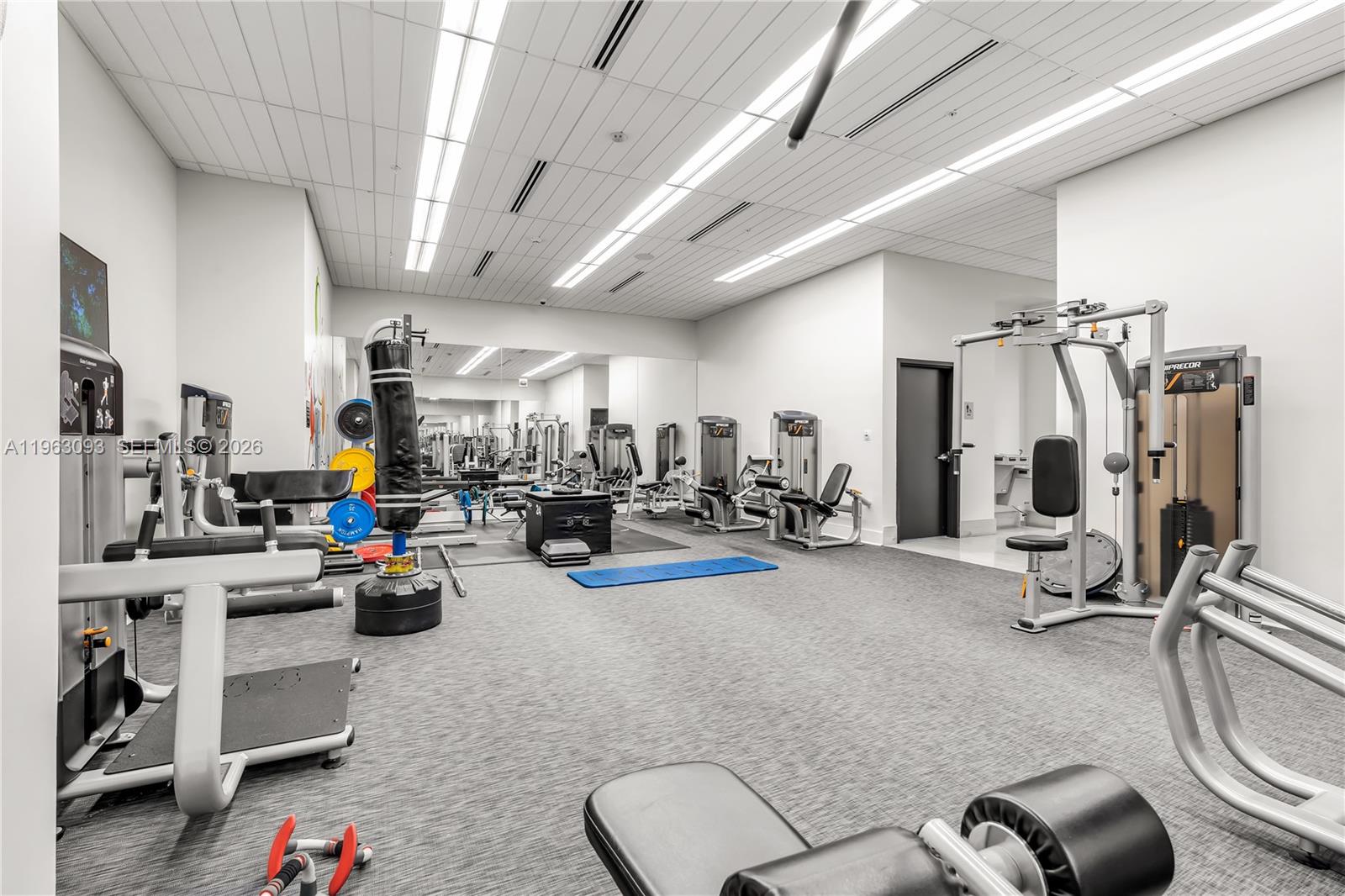 999 Southwest 1st Avenue, Unit 2411 Miami, FL 33130 - Photo 53 of 72 a view of a room with gym equipment