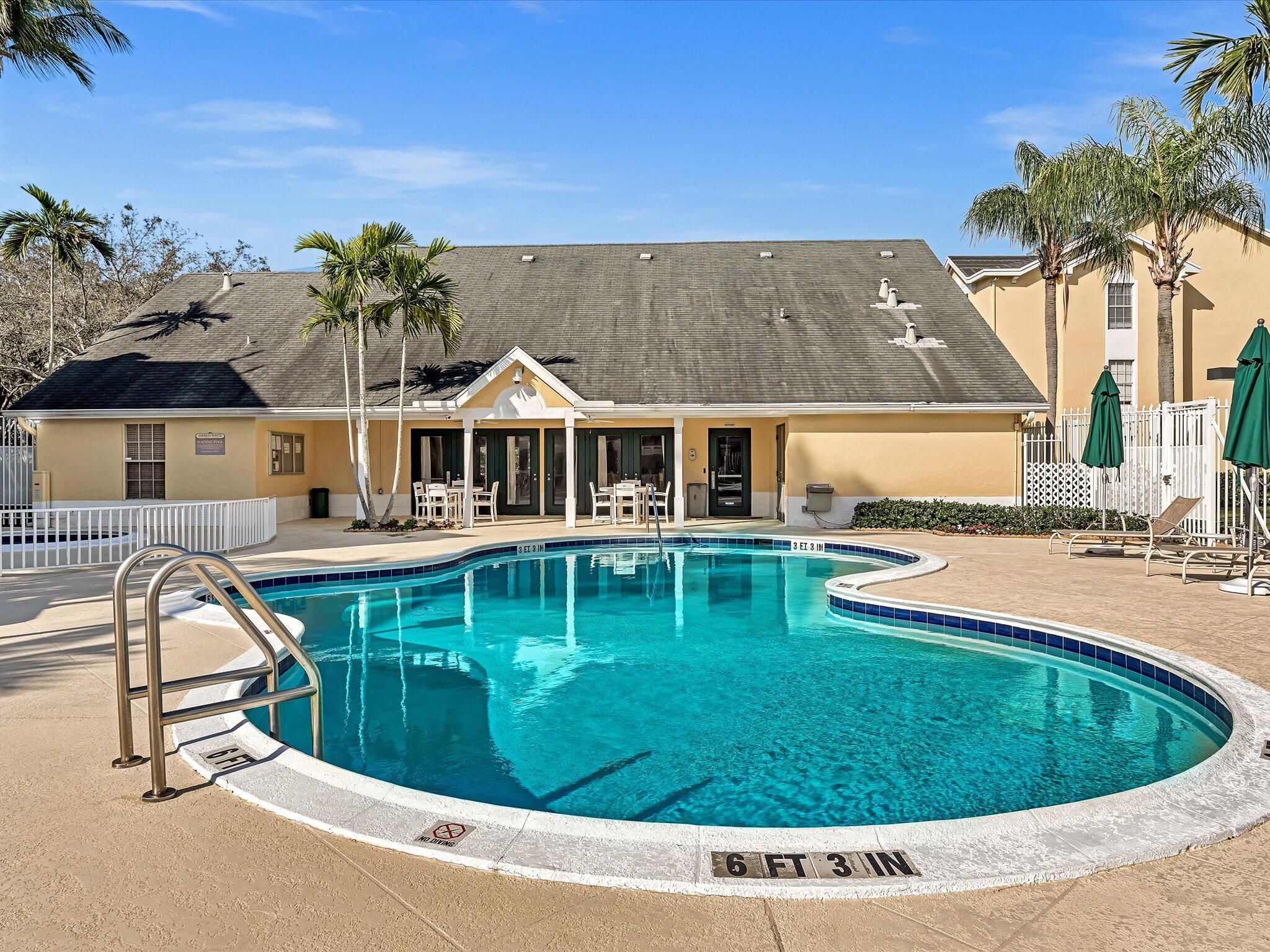 6284 La Costa Drive, Unit K Boca Raton, FL 33433 - Photo 36 of 57 Pool Clubhouse