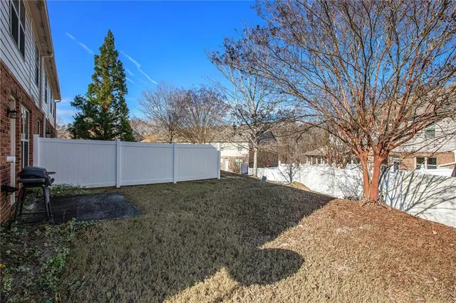 a backyard of a house