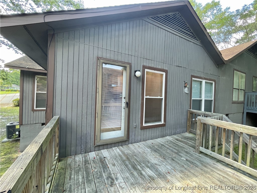 820 Anarine Road, Unit A Fayetteville, NC 28303 - Photo 21 of 22 a view of a house with a balcony