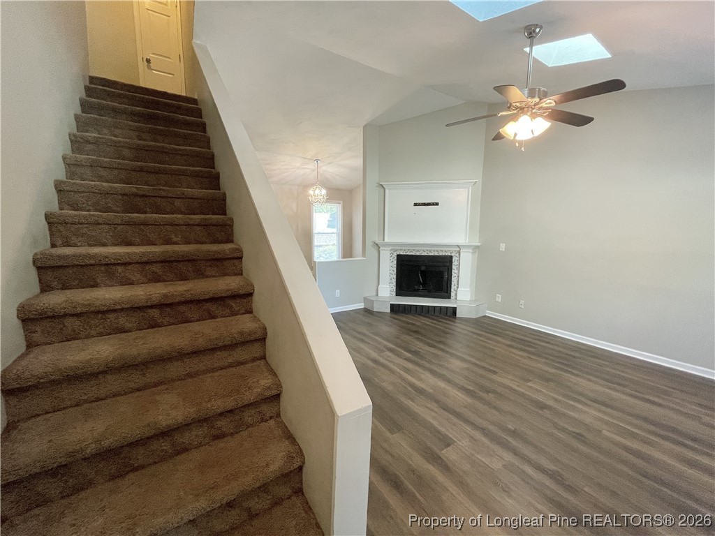 820 Anarine Road, Unit A Fayetteville, NC 28303 - Photo 7 of 22 a view of entryway and hall with wooden floor