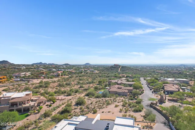 an aerial view of a city