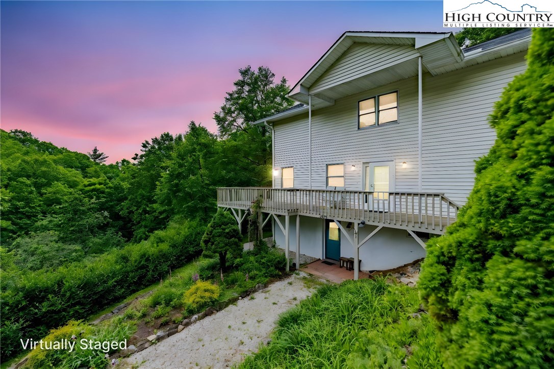 2530 Bear Wallow Road Lansing, NC 28643 - Photo 6 of 48 aerial view of a house with a yard and plants