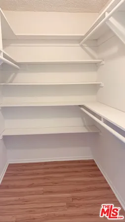 a view of a room with a closet