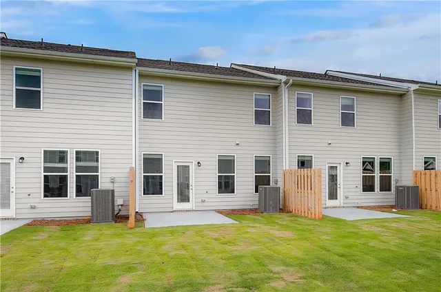 a backyard of a house