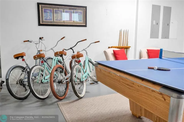 a room with furniture and a table