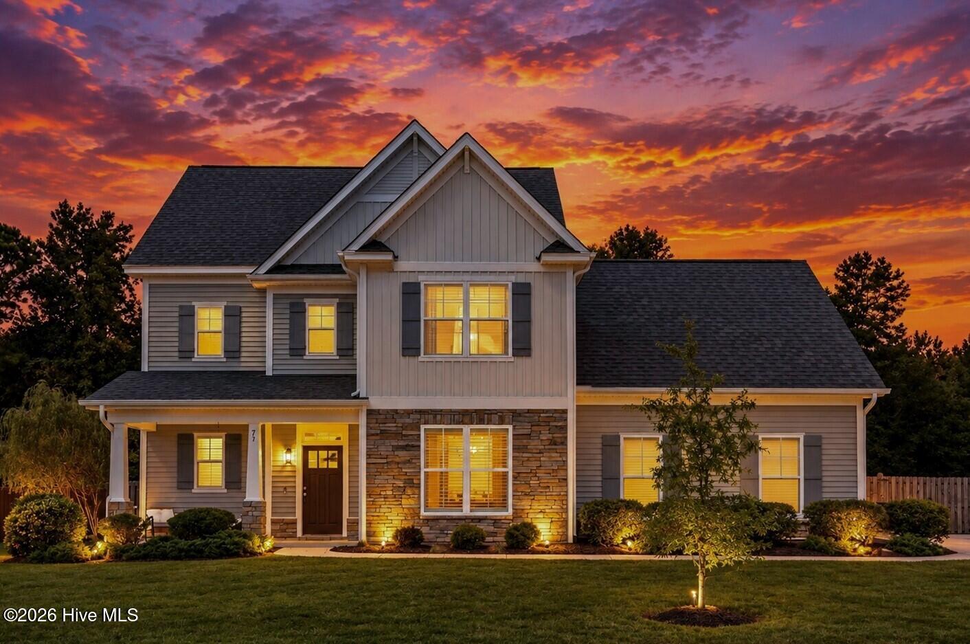 75 Fletcher Lane Hampstead, NC 28443 - Photo 36 of 40 At Dusk
