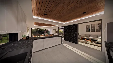 a view of living room with furniture and a fireplace