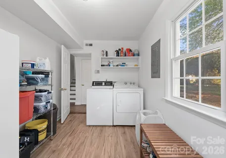 a room with storage and utility