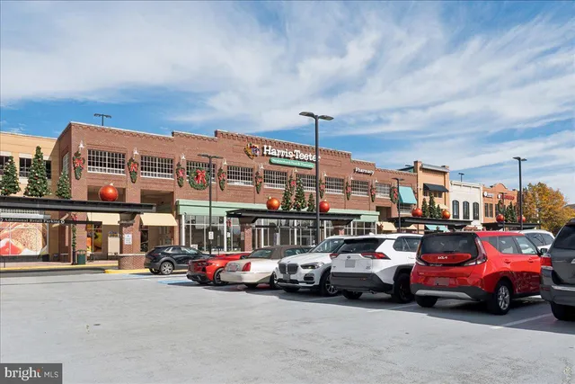 a view of a building with a street