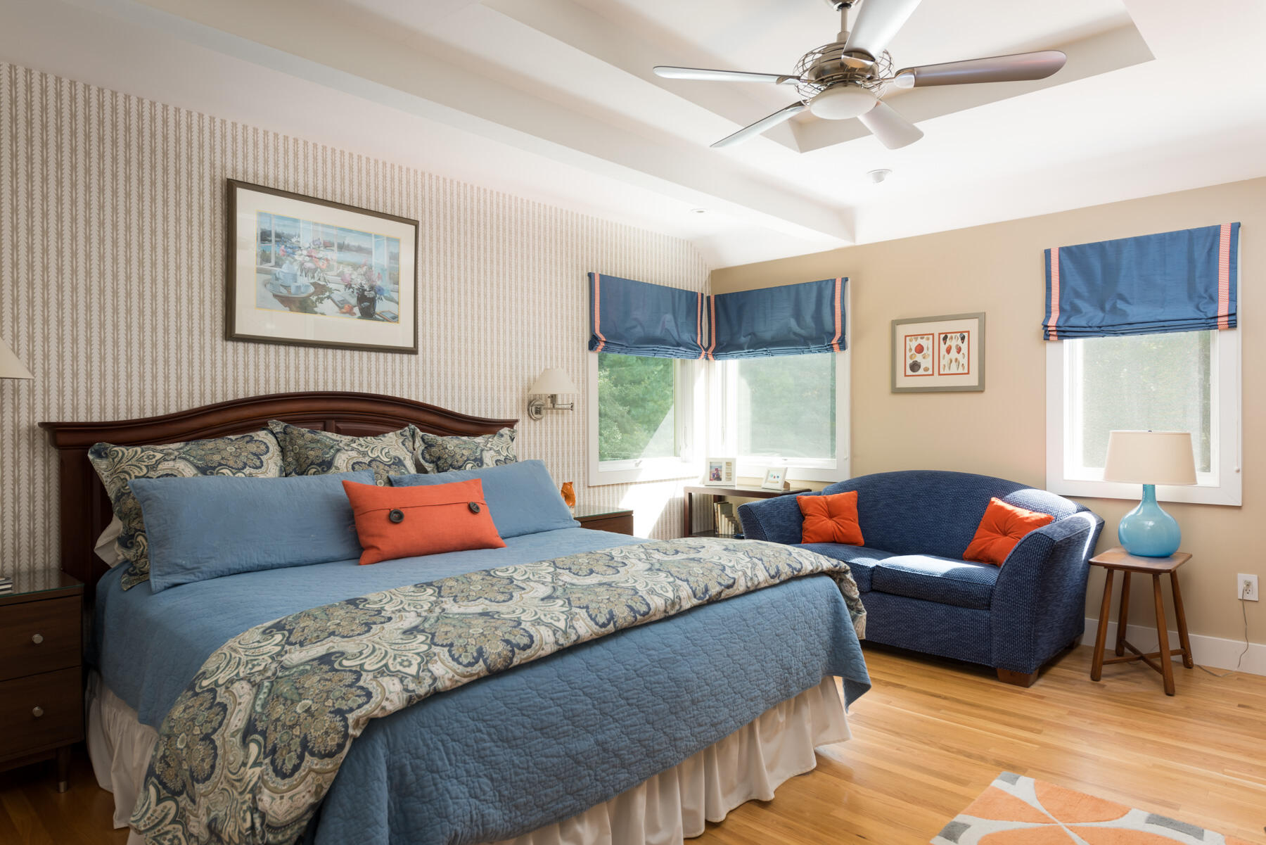 58 Delano Road Marion, MA 02738 - Photo 18 of 41 a bedroom with a bed and wooden floor