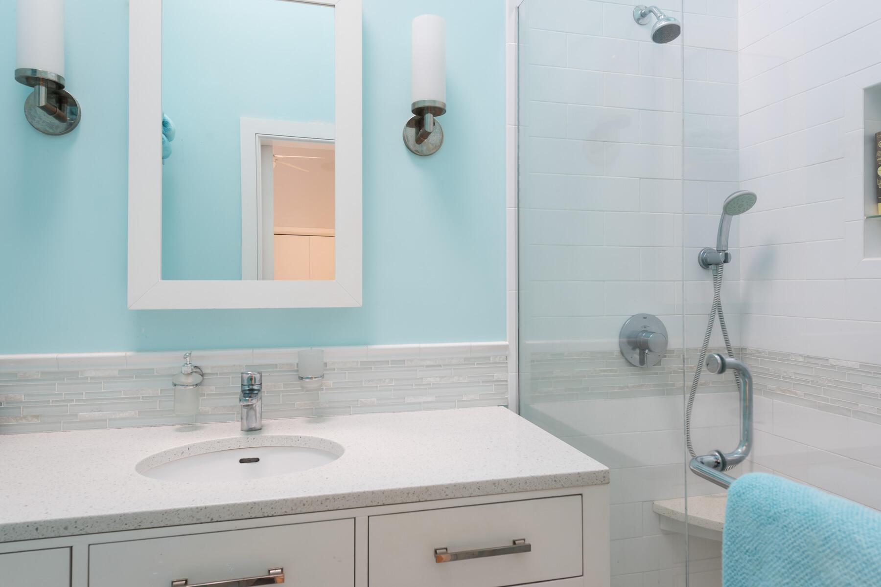 58 Delano Road Marion, MA 02738 - Photo 23 of 41 a bathroom with a sink and a mirror