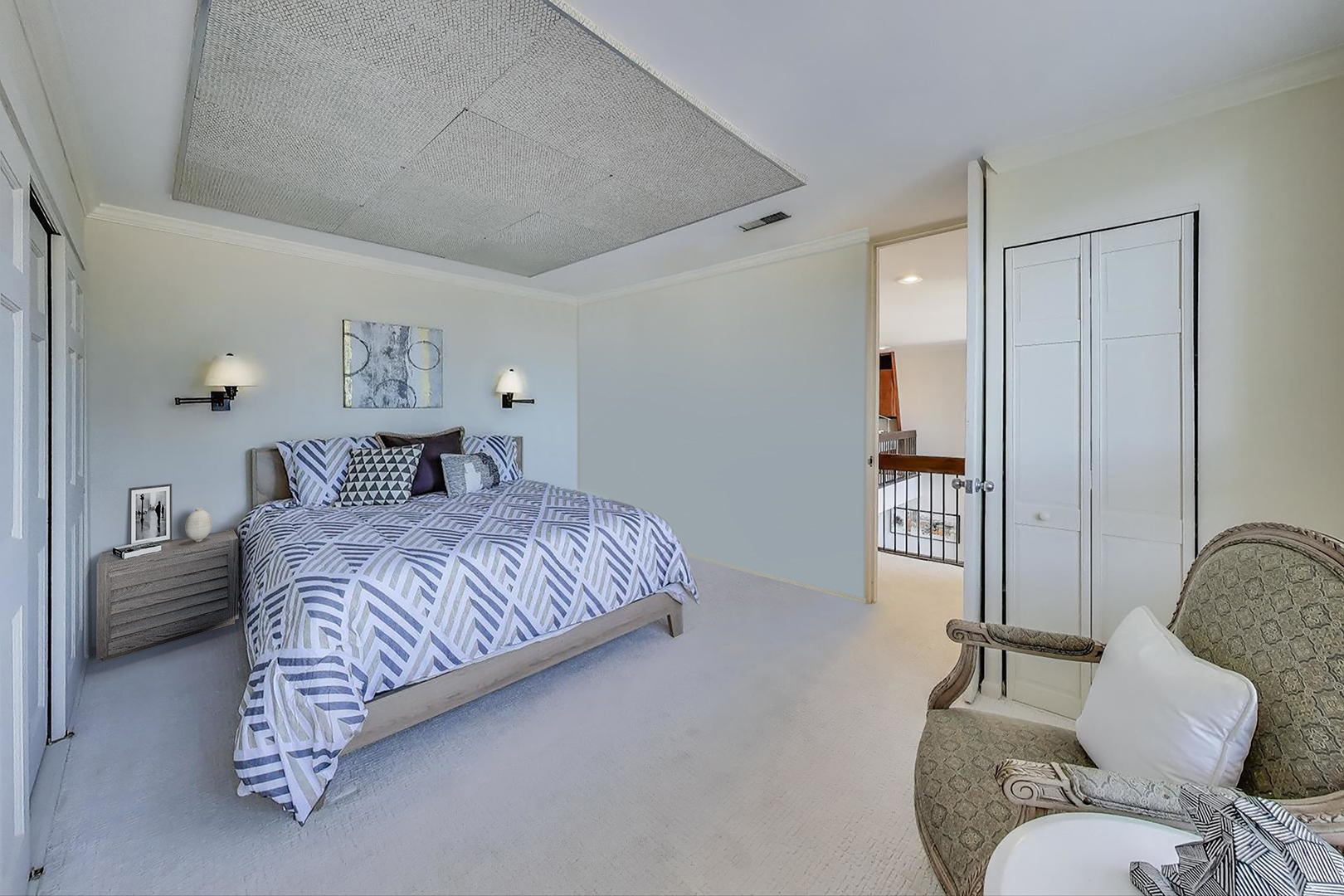 201 East Chestnut Street, Unit 24C Chicago, IL 60611 - Photo 25 of 33 a bedroom with a bed and furniture