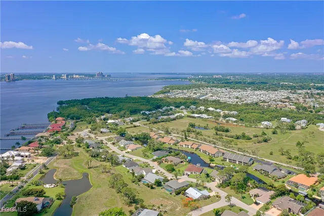 a view of a city with an ocean
