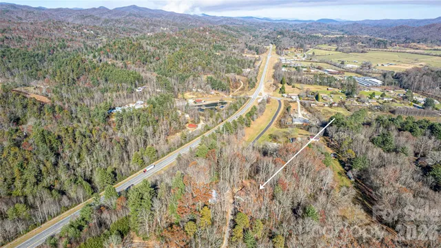 a view of a city with a mountain
