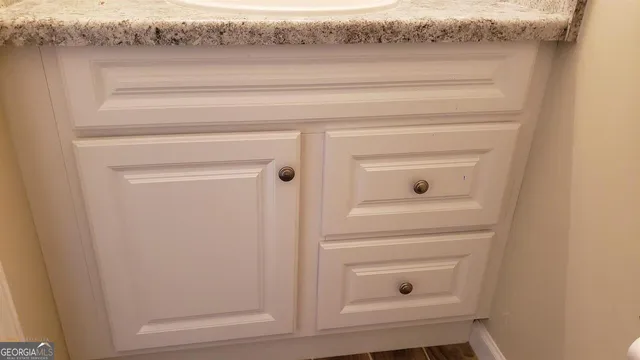 a bathroom with a tub