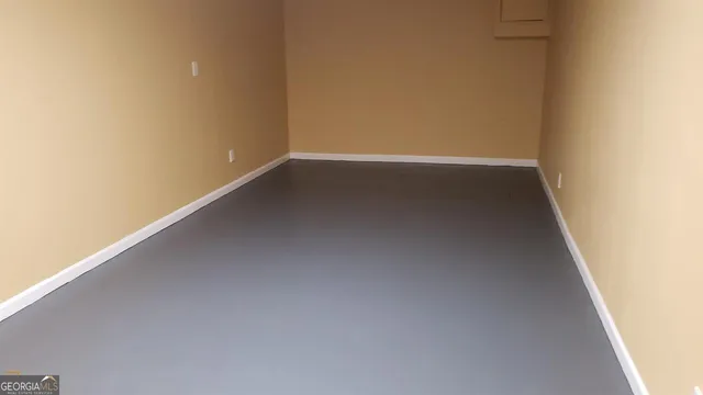 a balcony with wooden floor