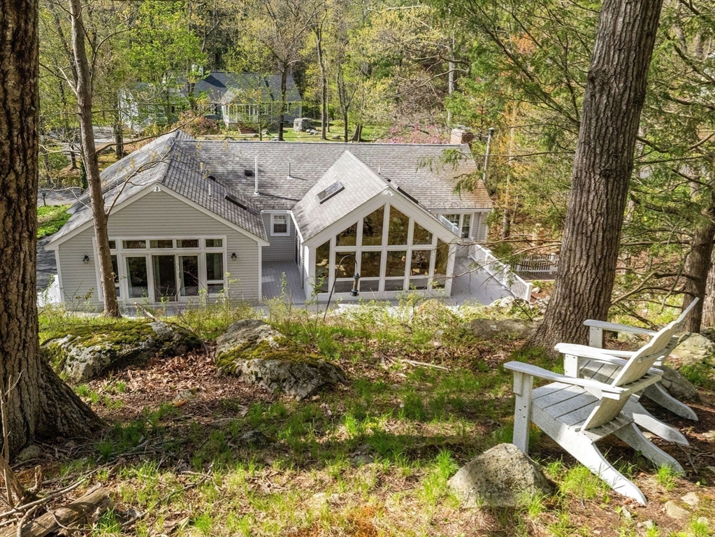 14 Pond Street Dover, MA 02030 - Photo 25 of 25 a aerial view of a house with a yard
