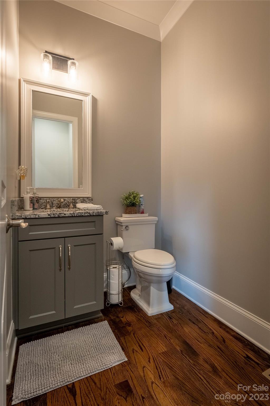 9110 Greenwood Road Terrell, NC 28682 - Photo 20 of 42 a bathroom with a toilet a sink and a mirror