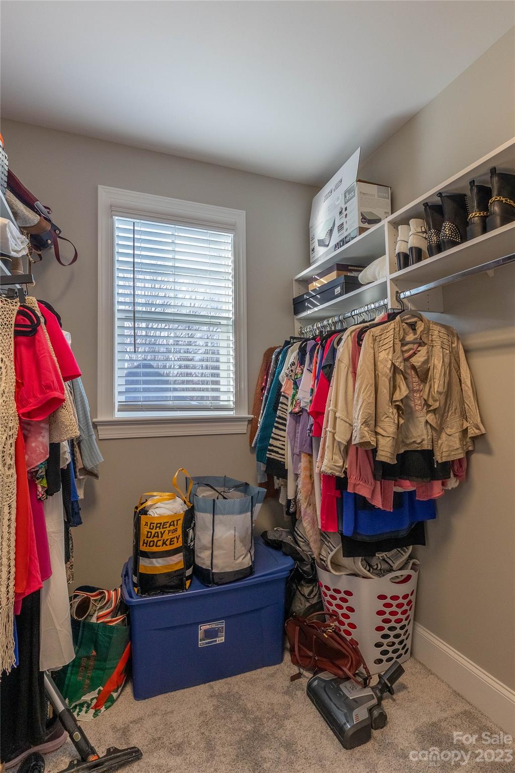 9110 Greenwood Road Terrell, NC 28682 - Photo 33 of 42 a view of walk in closet with clothes and shoes