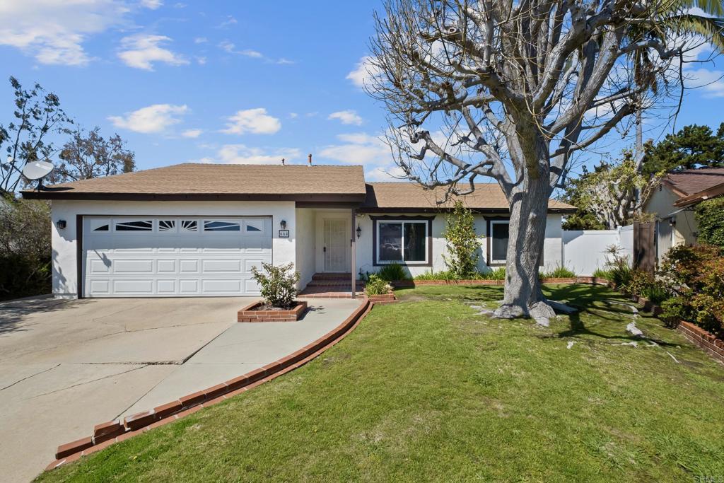 a front view of a house with patio