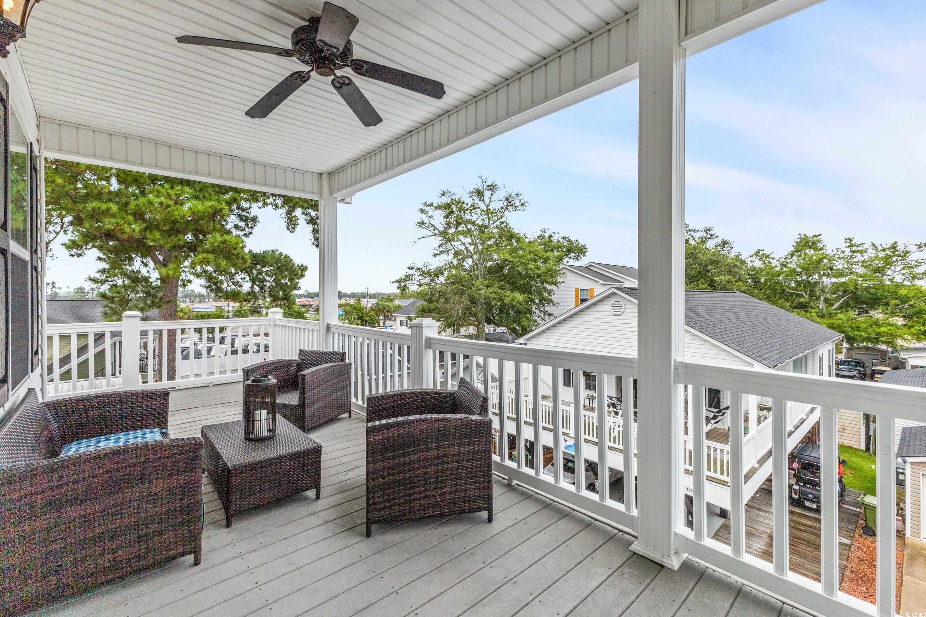 6001-1846a South Kings Highway Myrtle Beach, SC 29575 - Photo 38 of 40 Deck with ceiling fan