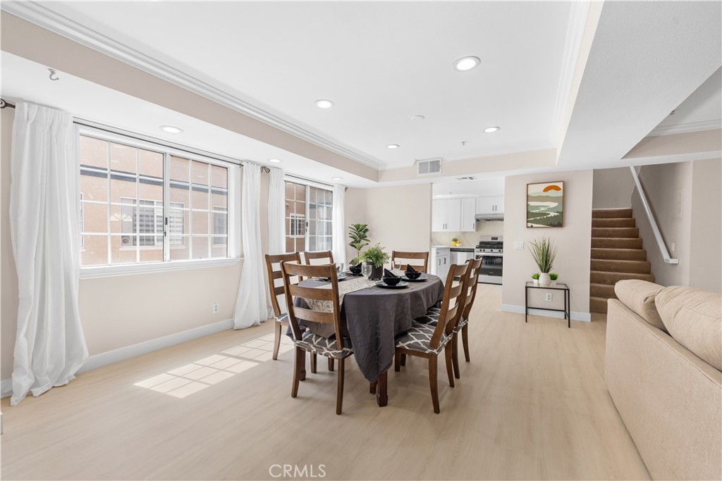 150 Diamond Street, Unit B Arcadia, CA 91006 - Photo 13 of 49 a view of a dining room with furniture and window