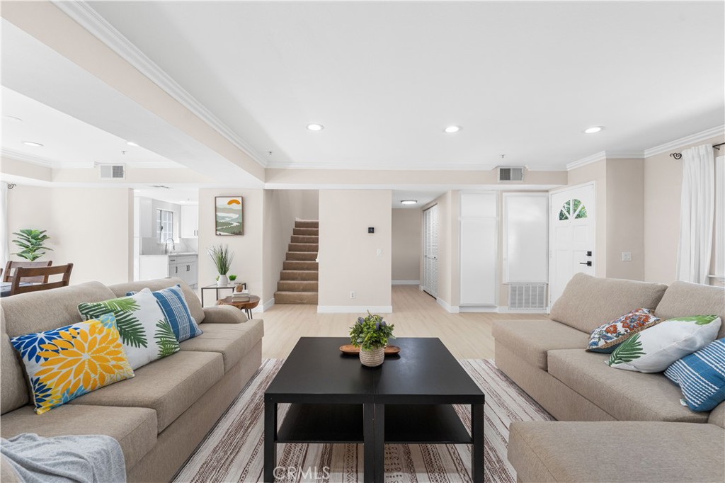 150 Diamond Street, Unit B Arcadia, CA 91006 - Photo 10 of 49 a living room with furniture and wooden floor