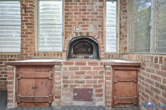 a view of a door with a sink